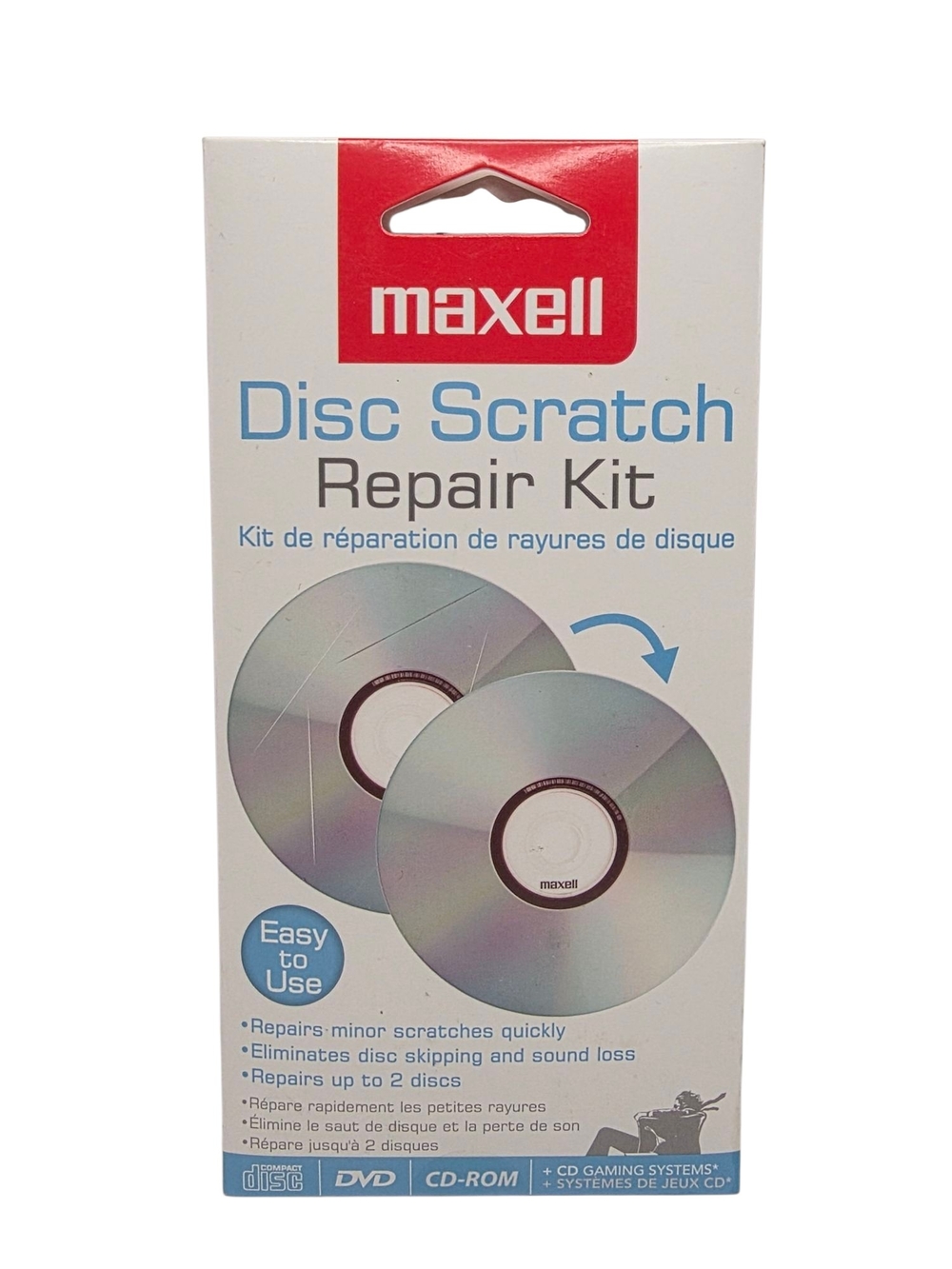 Maxell Disc Scratch Repair Kit CD DVD Game Disc New